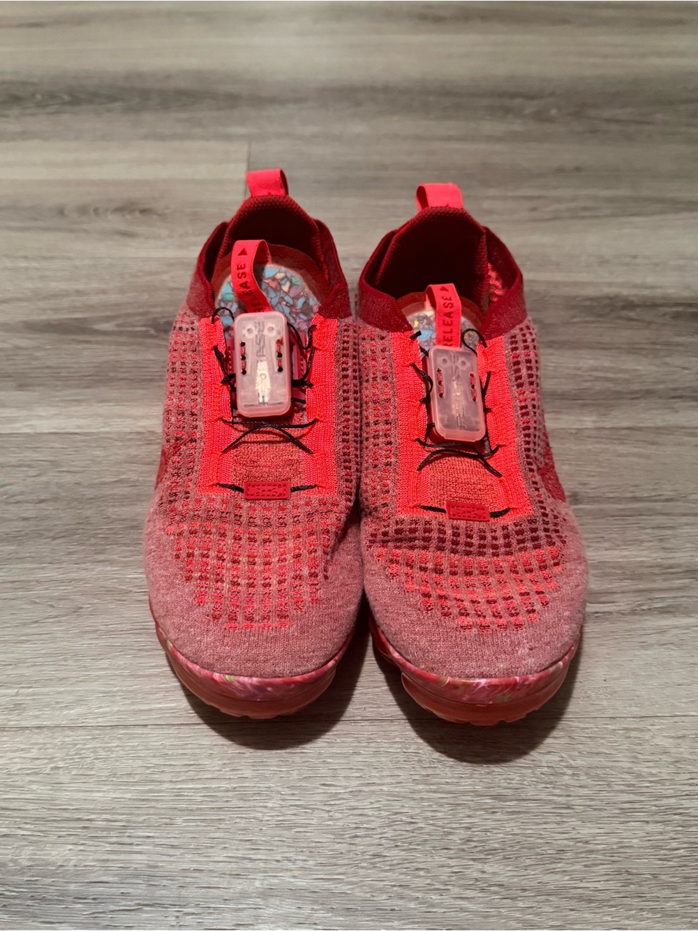 Nike Women's Slip-On Knit Sneakers in Red